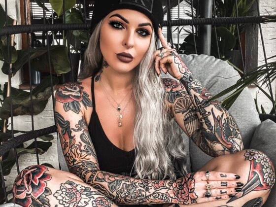 Stefanie tattoo model