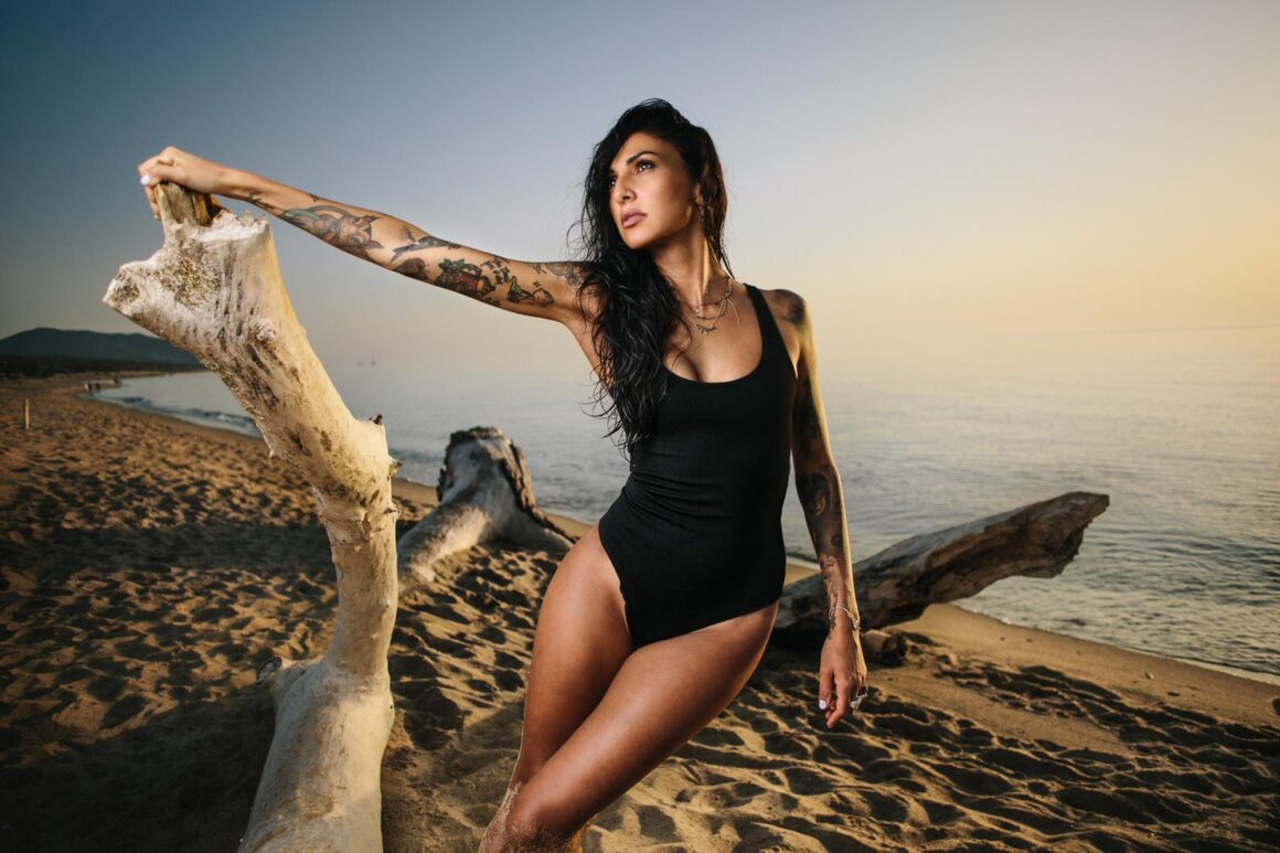 Lally tattoo model