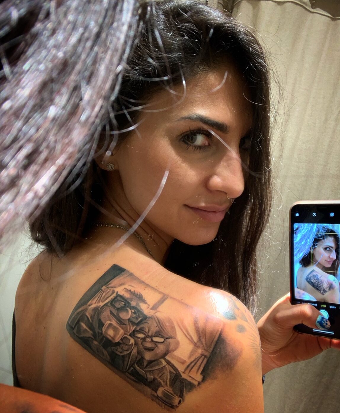 Lally tattoo model