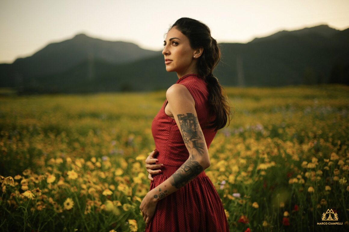 Lally tattoo model