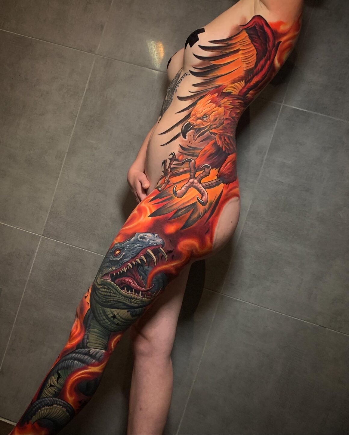 Julian Siebert, Corpsepainter Tattoo, Munich, Germany