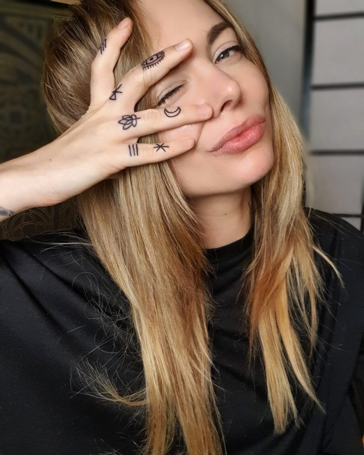 Franziska, modelo tatuada