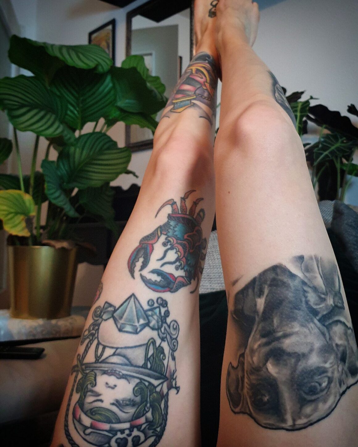 Franziska, modelo tatuada