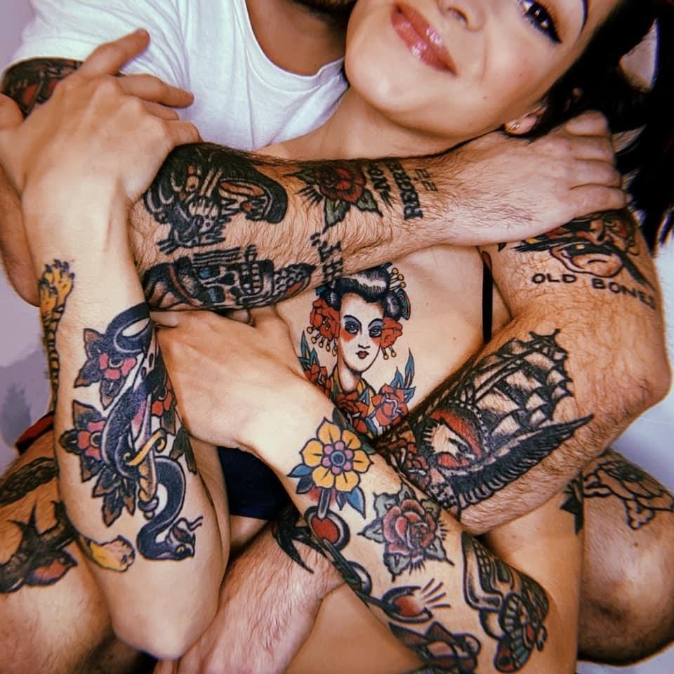 Andrea Hidalgo, modelo de tatuajes