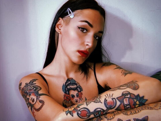Andrea Hidalgo, tattoo model