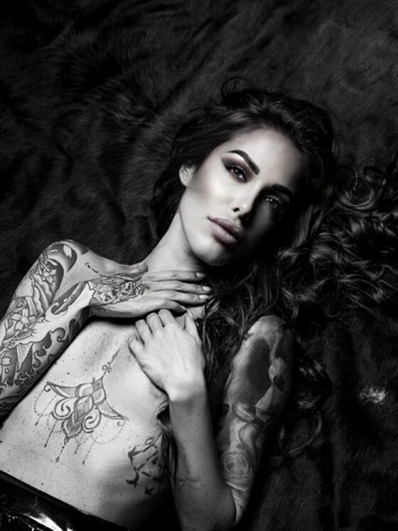 Arianna Piras, tattoo model
