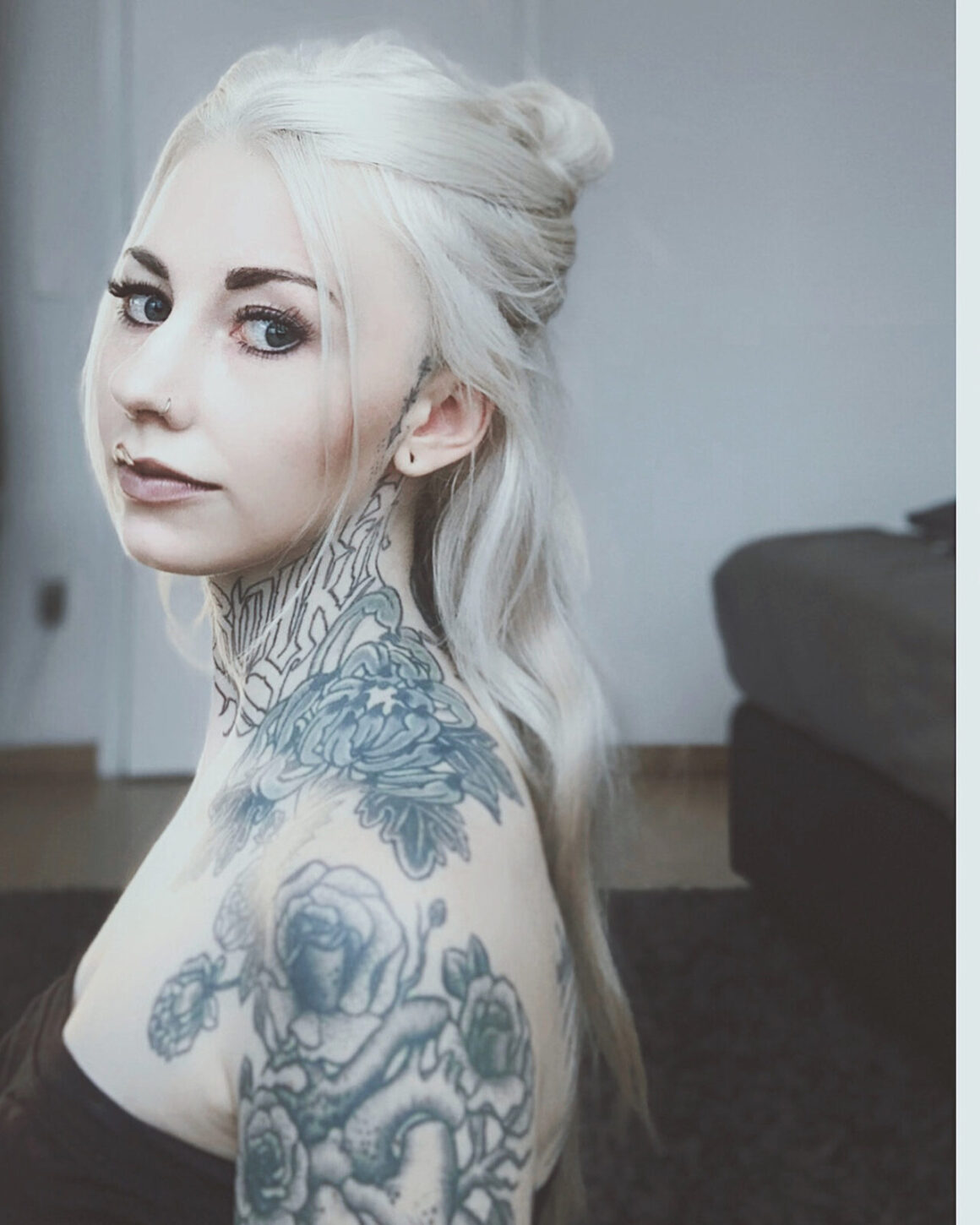 Jessica Svartvit, tattoo model