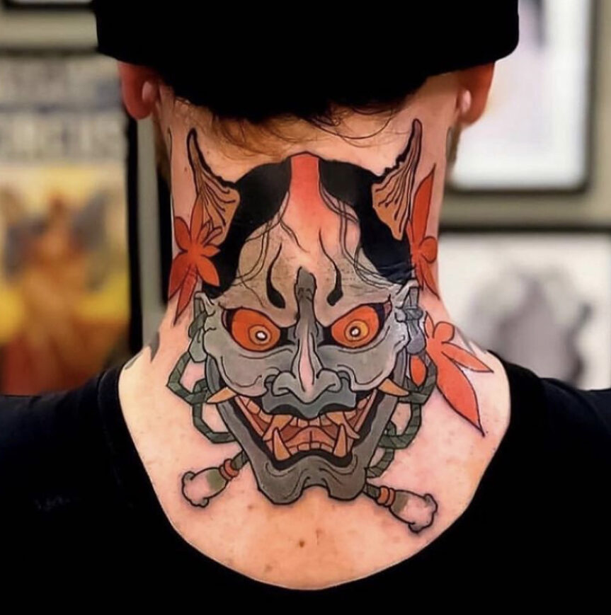 Neck Wolf by Patrick Carroll at Hydravolve NJ Getting the other side done  tomorrow  rtattoo