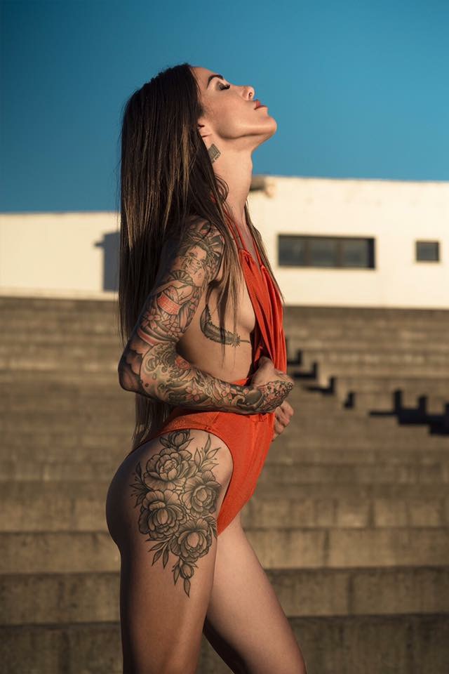 Arianna Piras, tattoo model