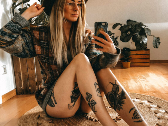 Anna Pompana, tattoo model