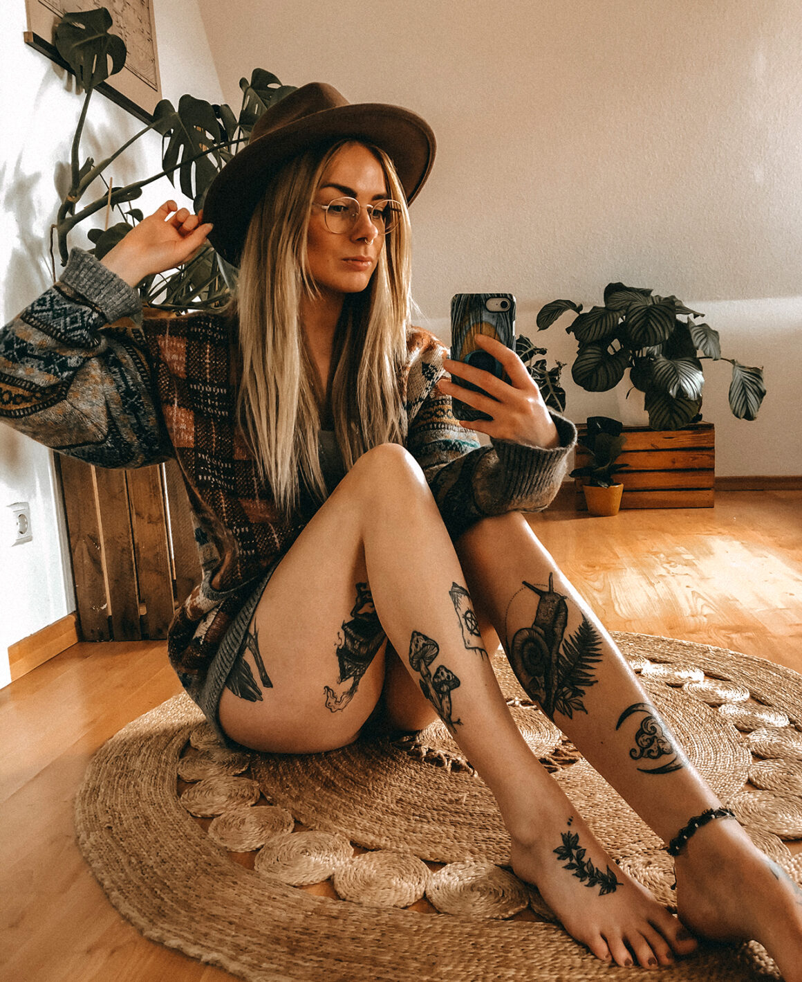 Anna Pompana, modelo tatuada