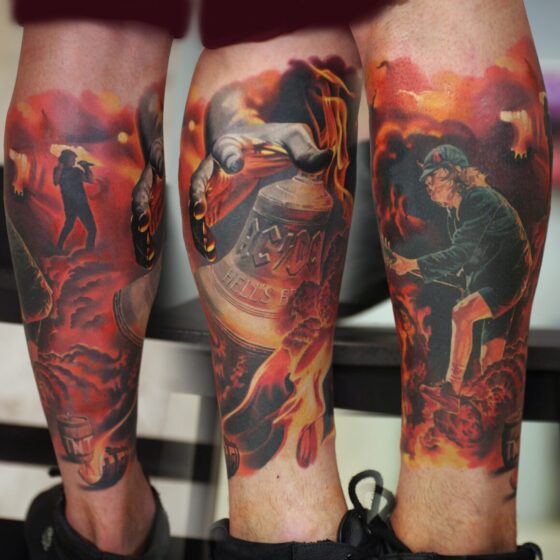 AC/DC Tattoos, happy birthday to The Razors Edge! - Tattoo Life