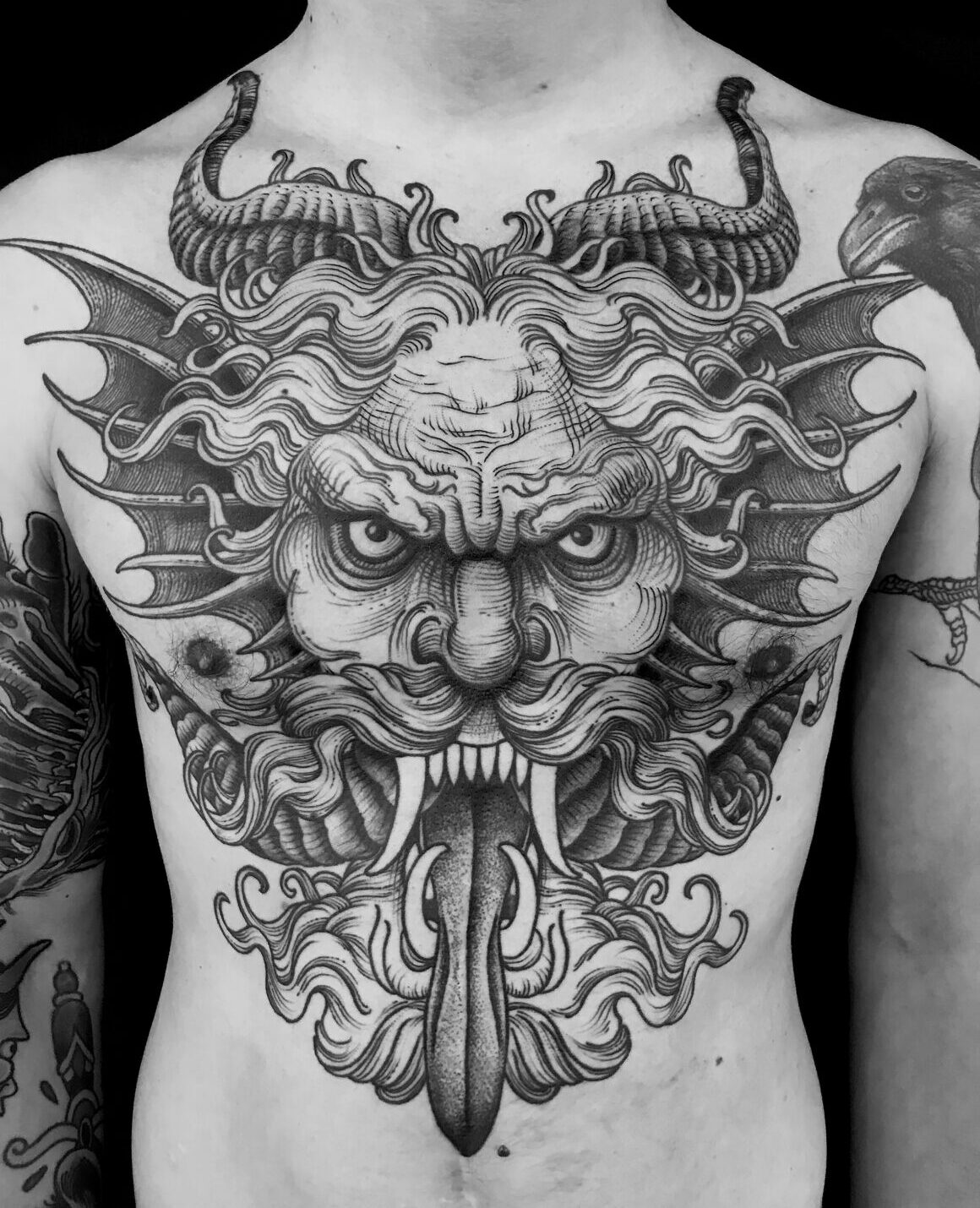 ucifer, by Maud Dardeau Tatouages, Bordeaux, France