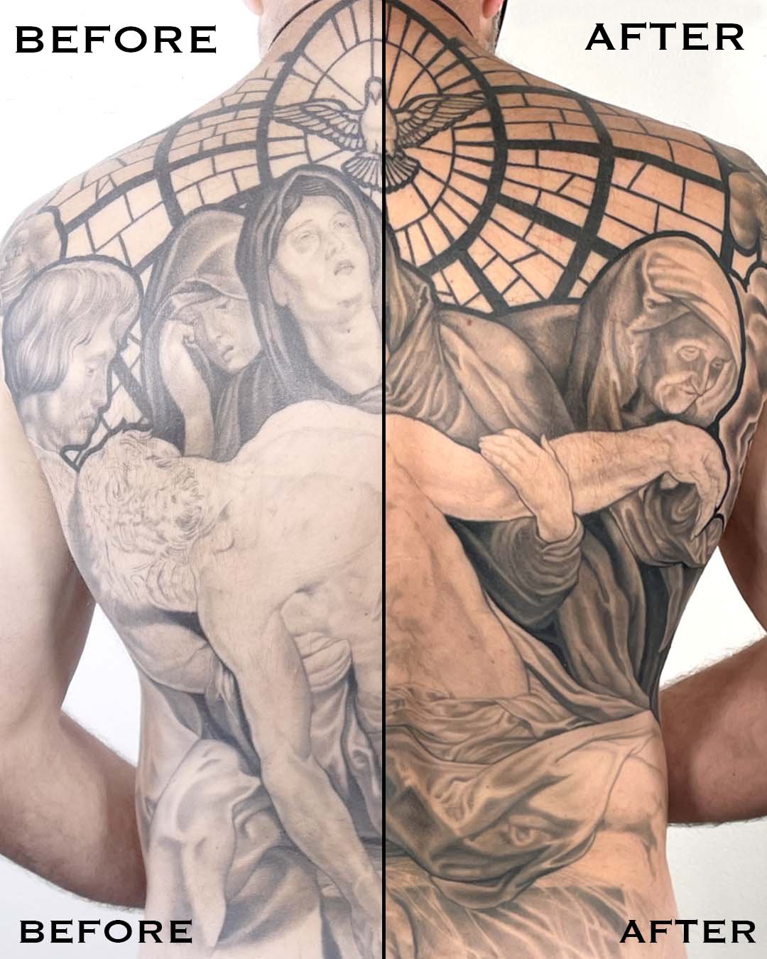 Dotwork Jesus With Louis Vuitton Tattoo Idea - BlackInk AI