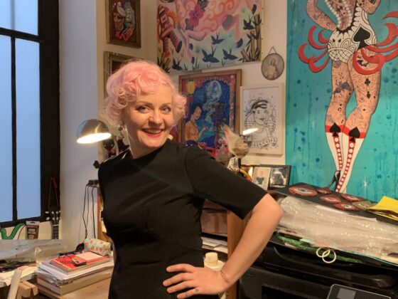 Sunny Buick in her studio, ph. Johanna Pacheco Surriable