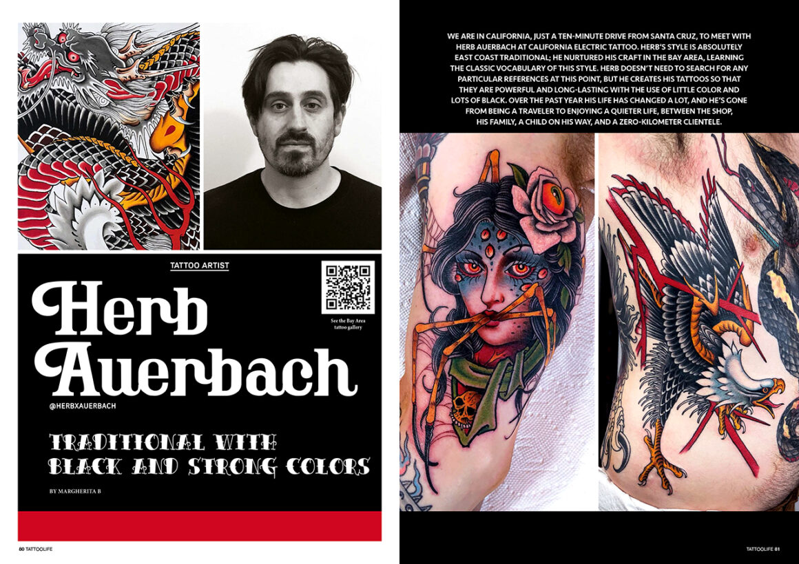 Herb Auerbach: Traditional with black and strong colors