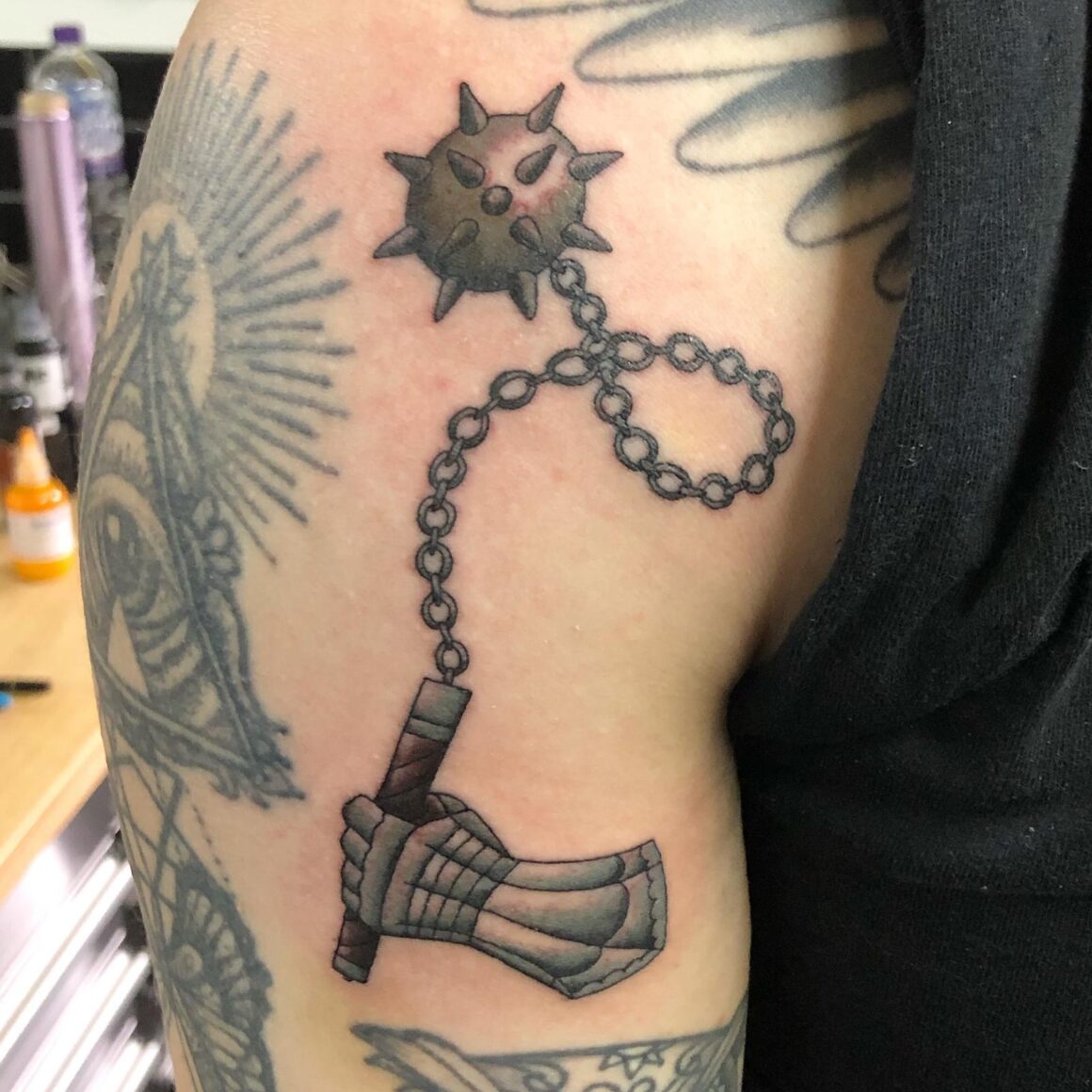 Thomas, Circle of Swords Tattoo Studio, Worcester (UK)