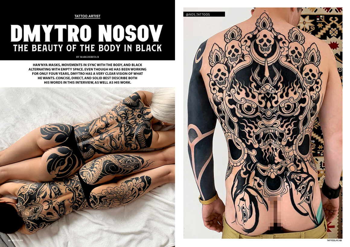 Dmytro Nosov: The beauty of the body in black