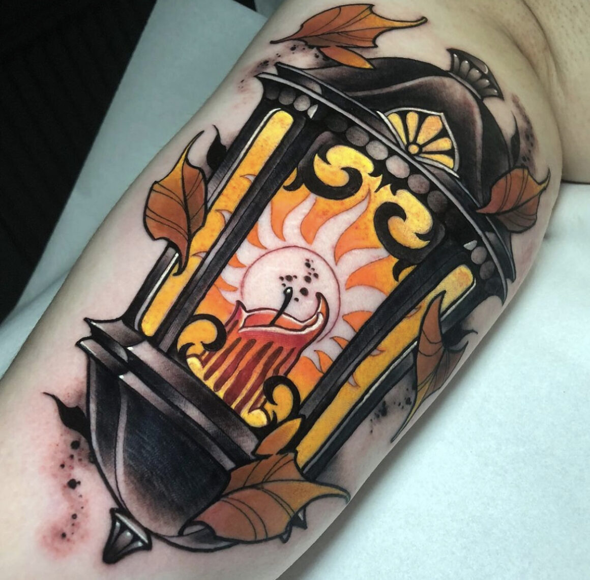 Traditional Oil Lamp by Alex Zampirri of Heart and Soul Tattoo in  Greenville PA  rtattoos