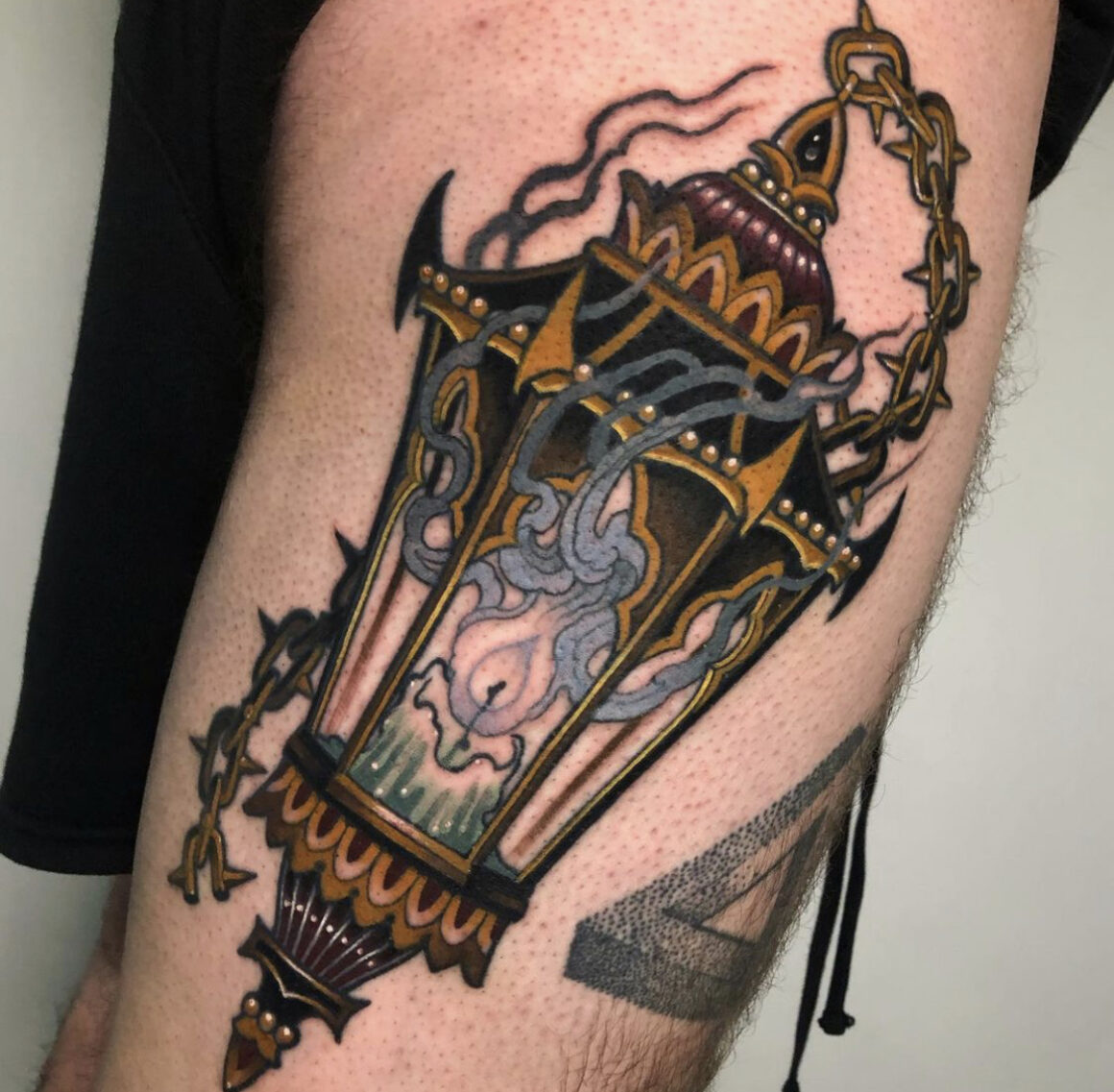 Traditional tattoo  Lantern  by Psychoead on DeviantArt