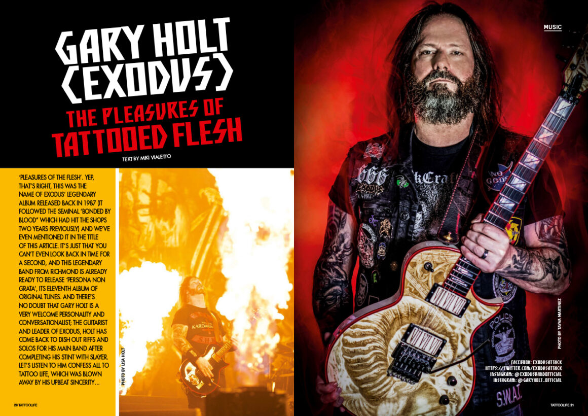 Gary Holt (Exodus) The pleasures of tattooed flesh