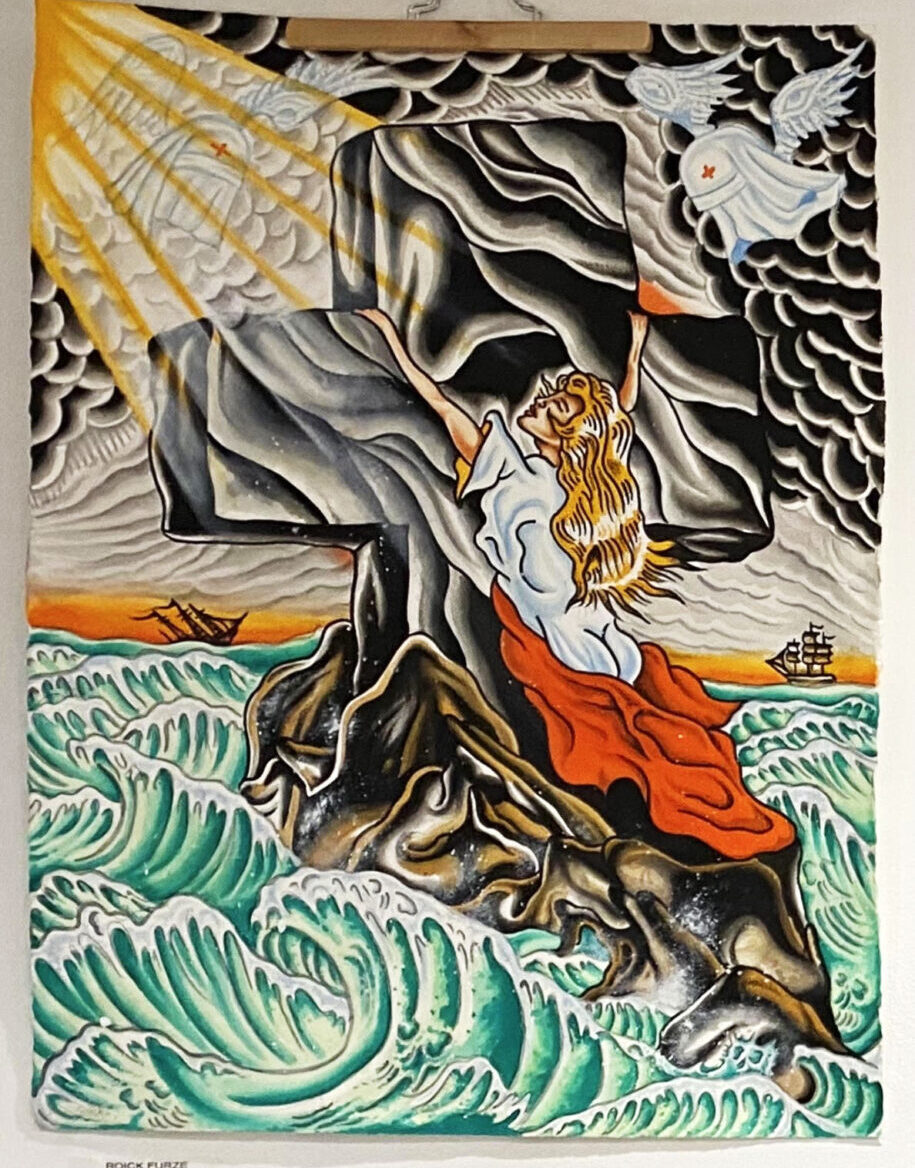 Painting by Roick Furze - made entirely himself at age 10