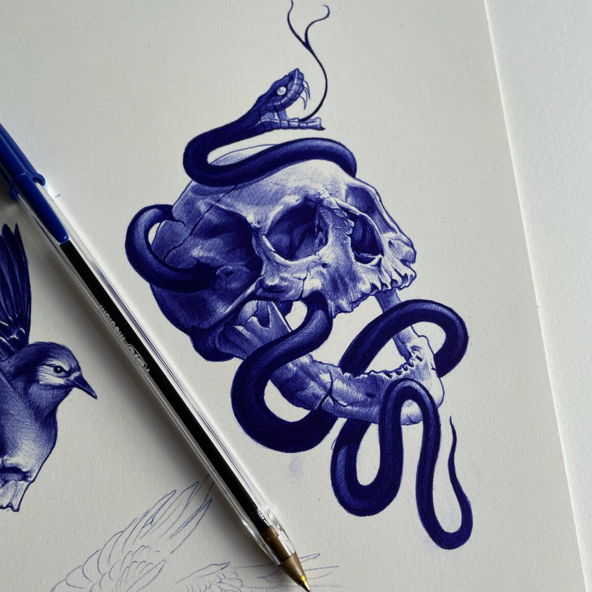 Sketch by Ben Dunning, @bendunningtattoo