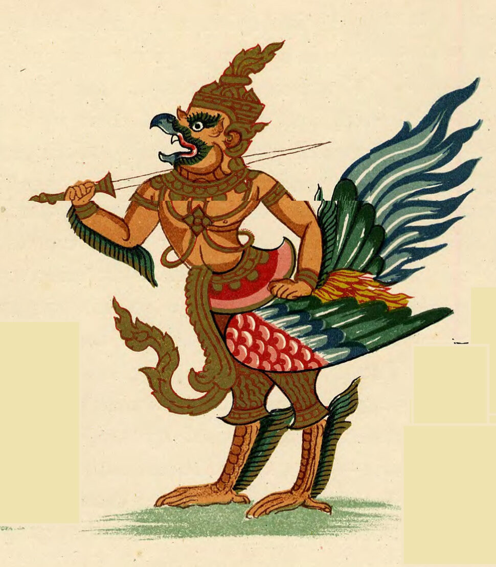 Particular of Galon, mythical eagle know also as Garuda