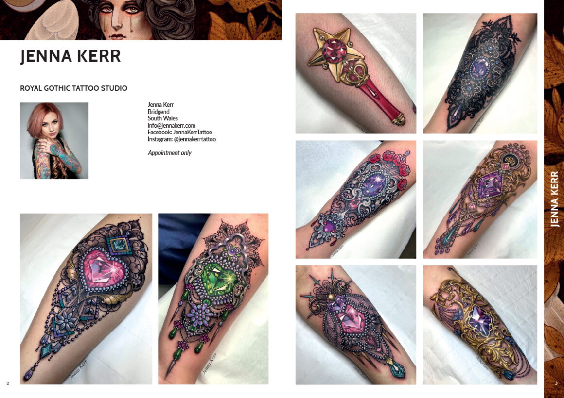 Jenna Kerr, Tattoo Artists Uk & Ireland Yearbook 2021