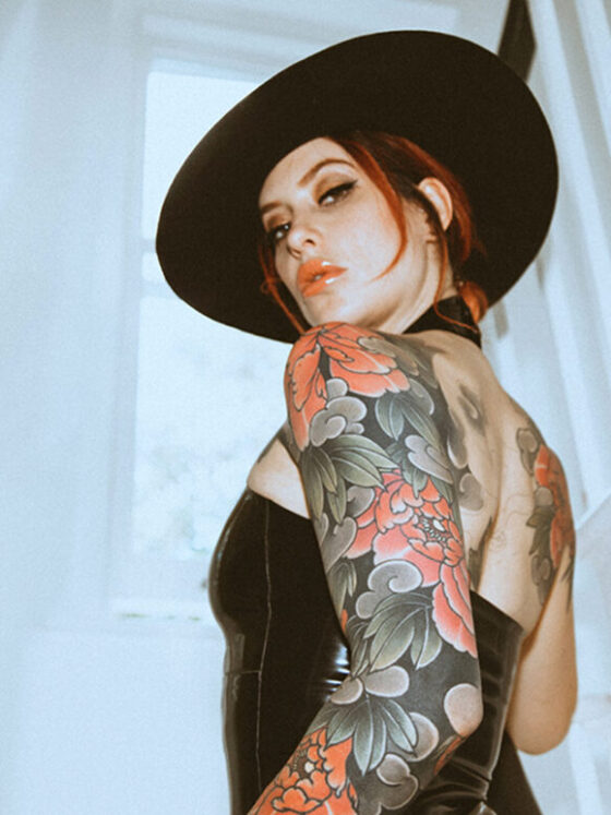 Adreena Angela, tattoo model, @adreenaangela