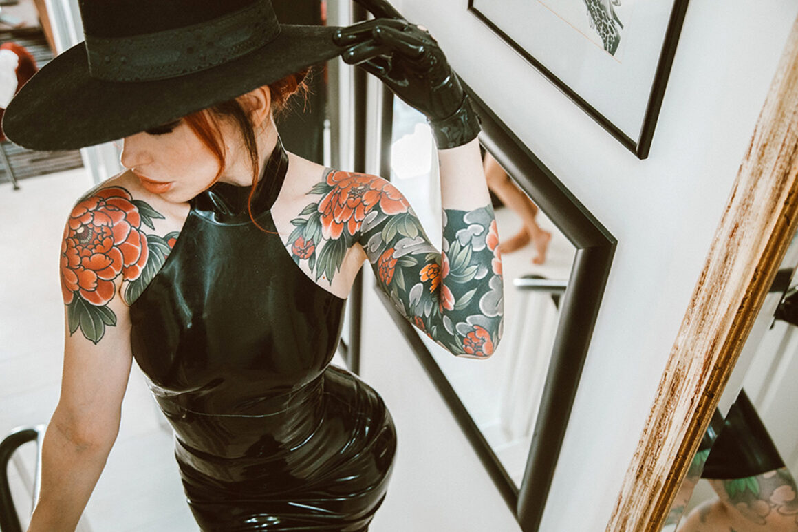 Adreena Angela, tattoo model, @adreenaangela