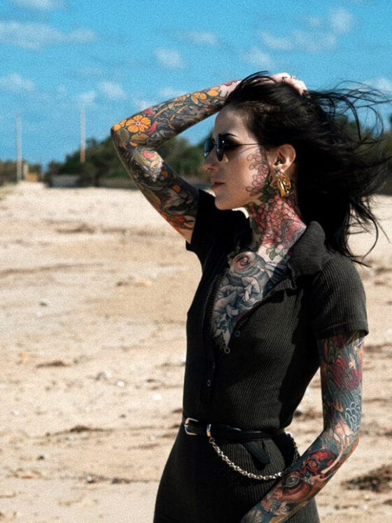 Beth, tattoo model