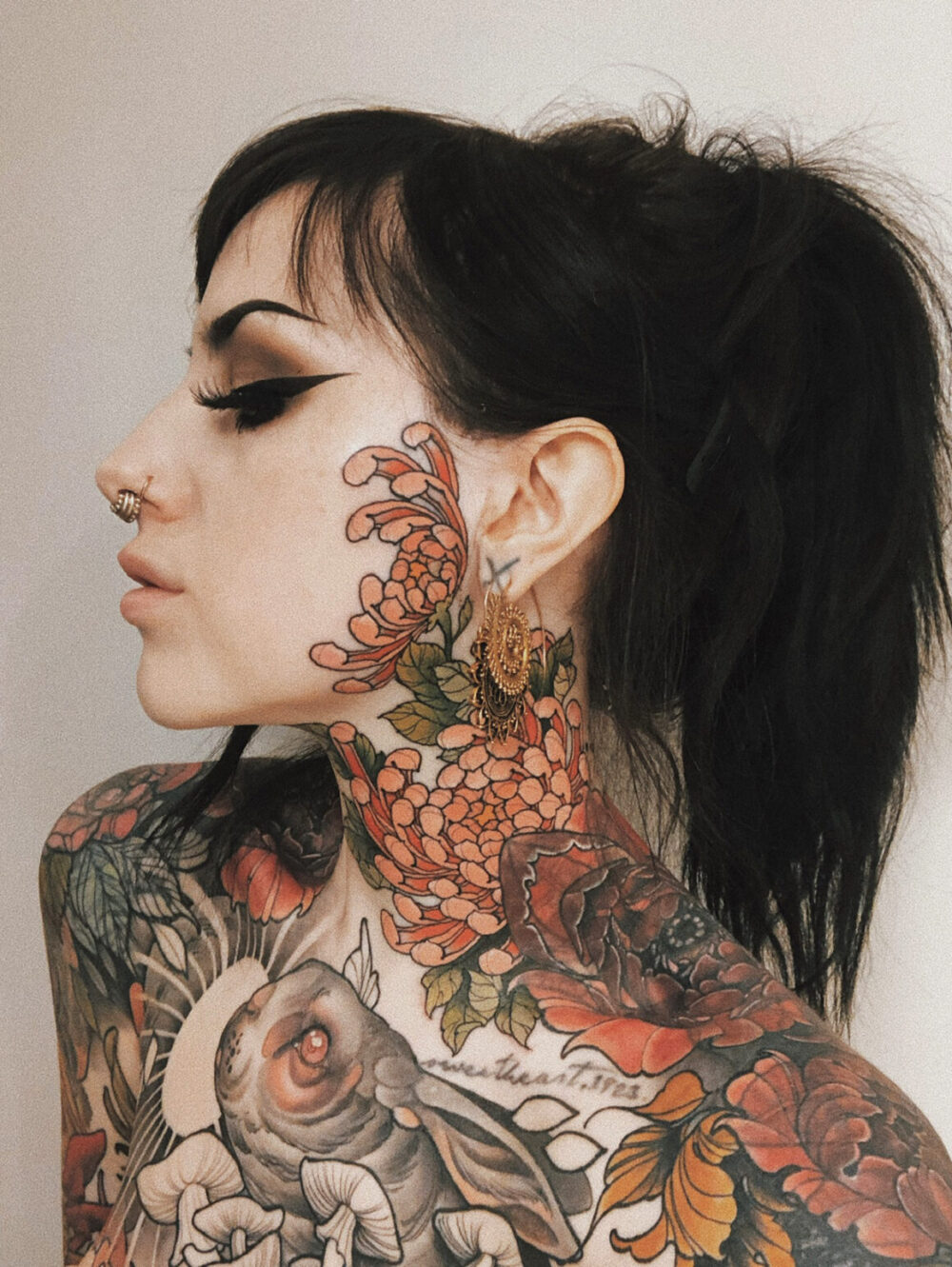 Beth, tattoo model