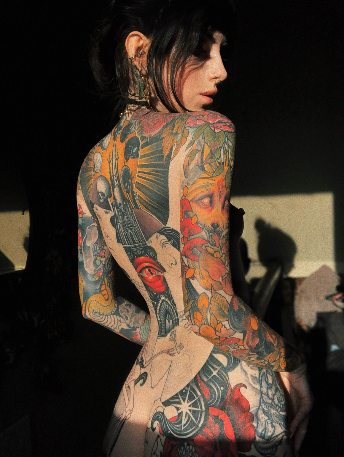 Beth, tattoo model