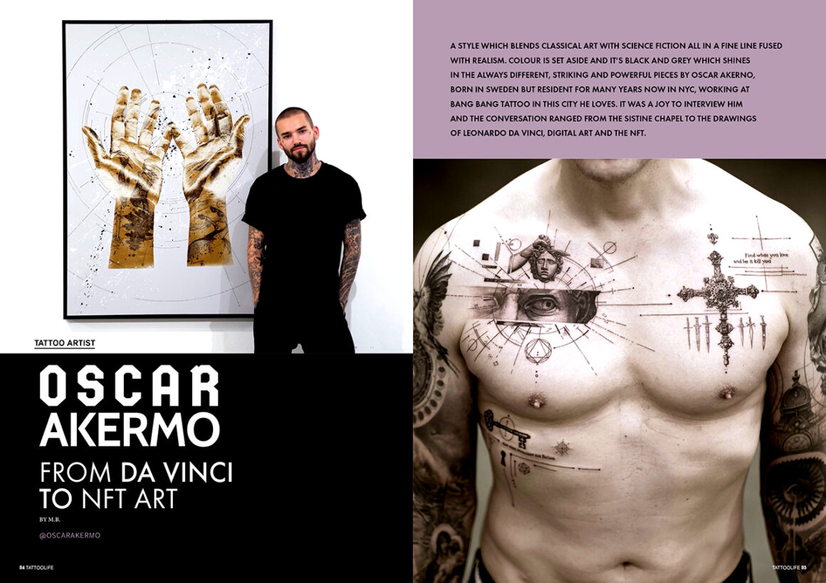 Oscar Akermo: from Leonardo da Vinci to NFT Art