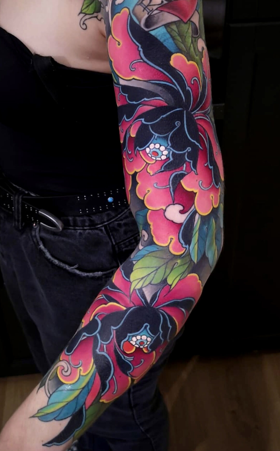 Third Tattoo, Finished - Full | Flower tattoo designs, Japanese flower  tattoo, Tattoos for guys