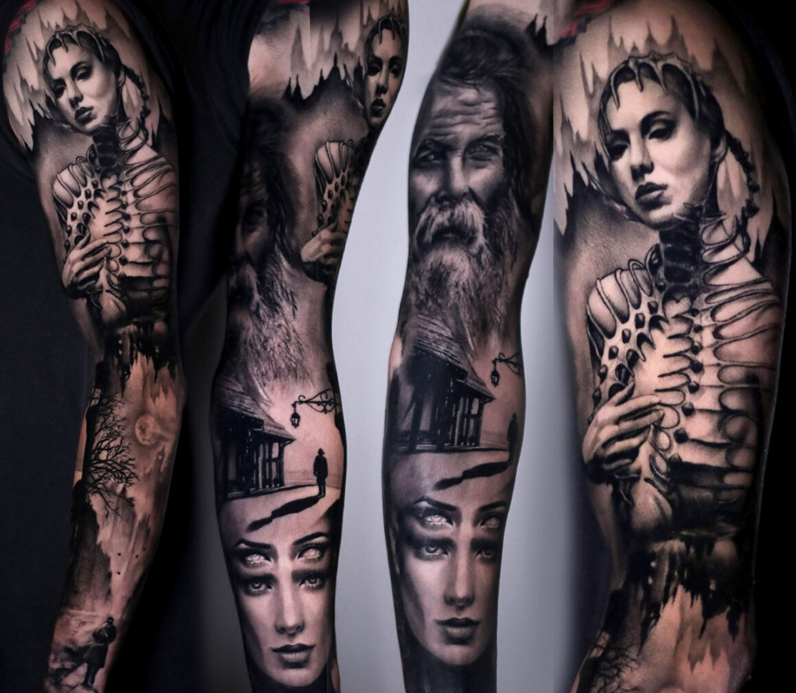 Tattoo by Regina Renjute, tattoo, @renjute