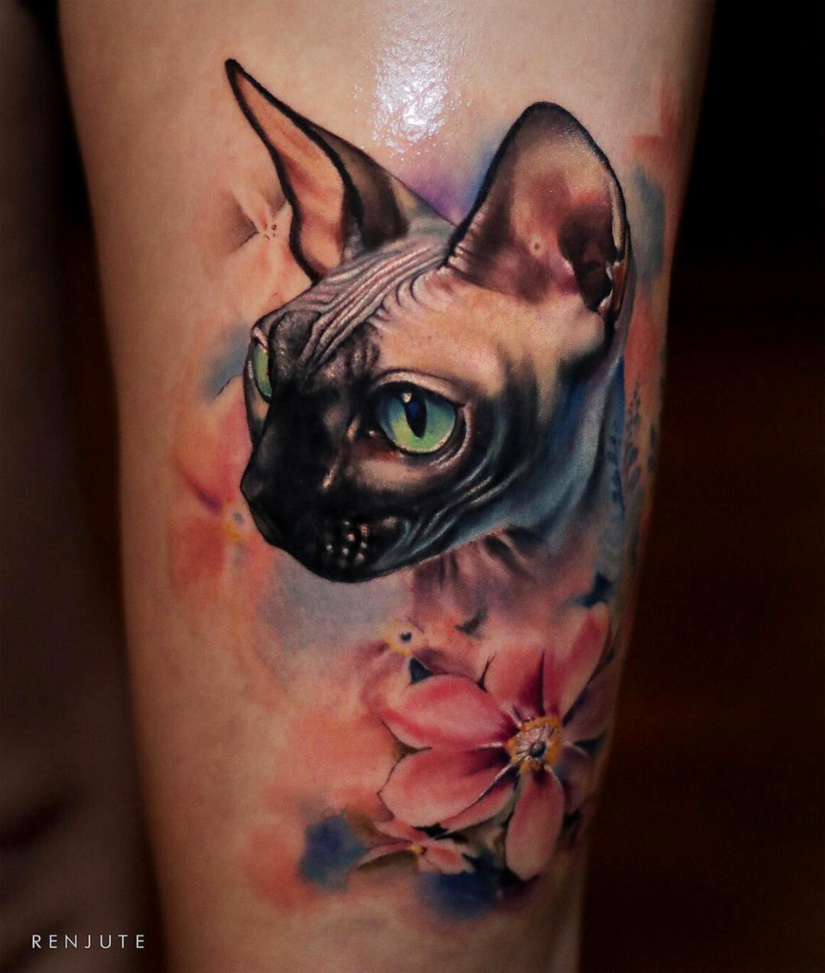 Tattoo by Regina Renjute, tattoo, @renjute