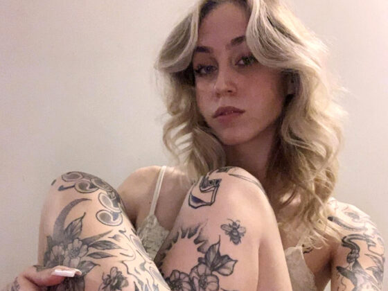Cherry, tattooed girl