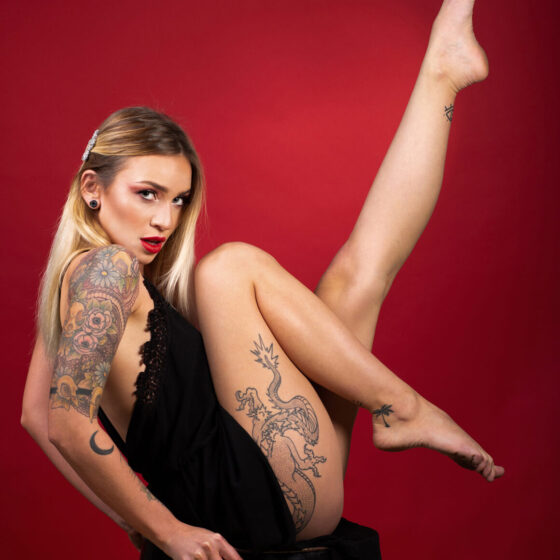 Yuna, tattoo model