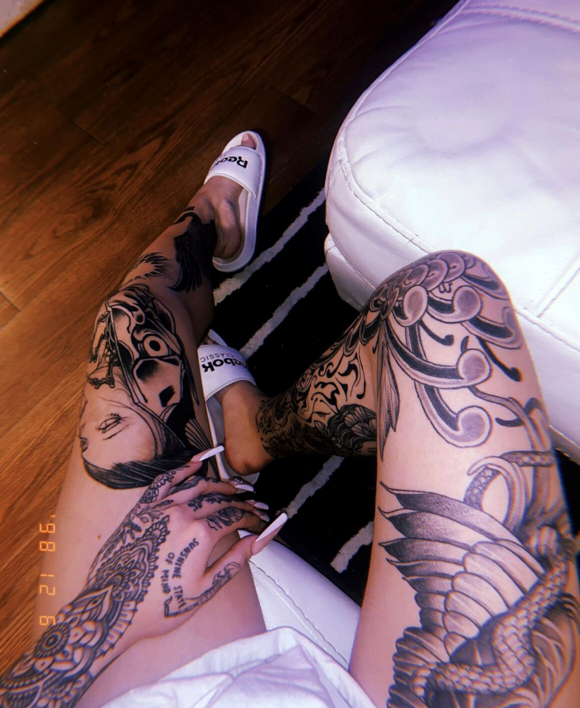Cherry, tattooed girl