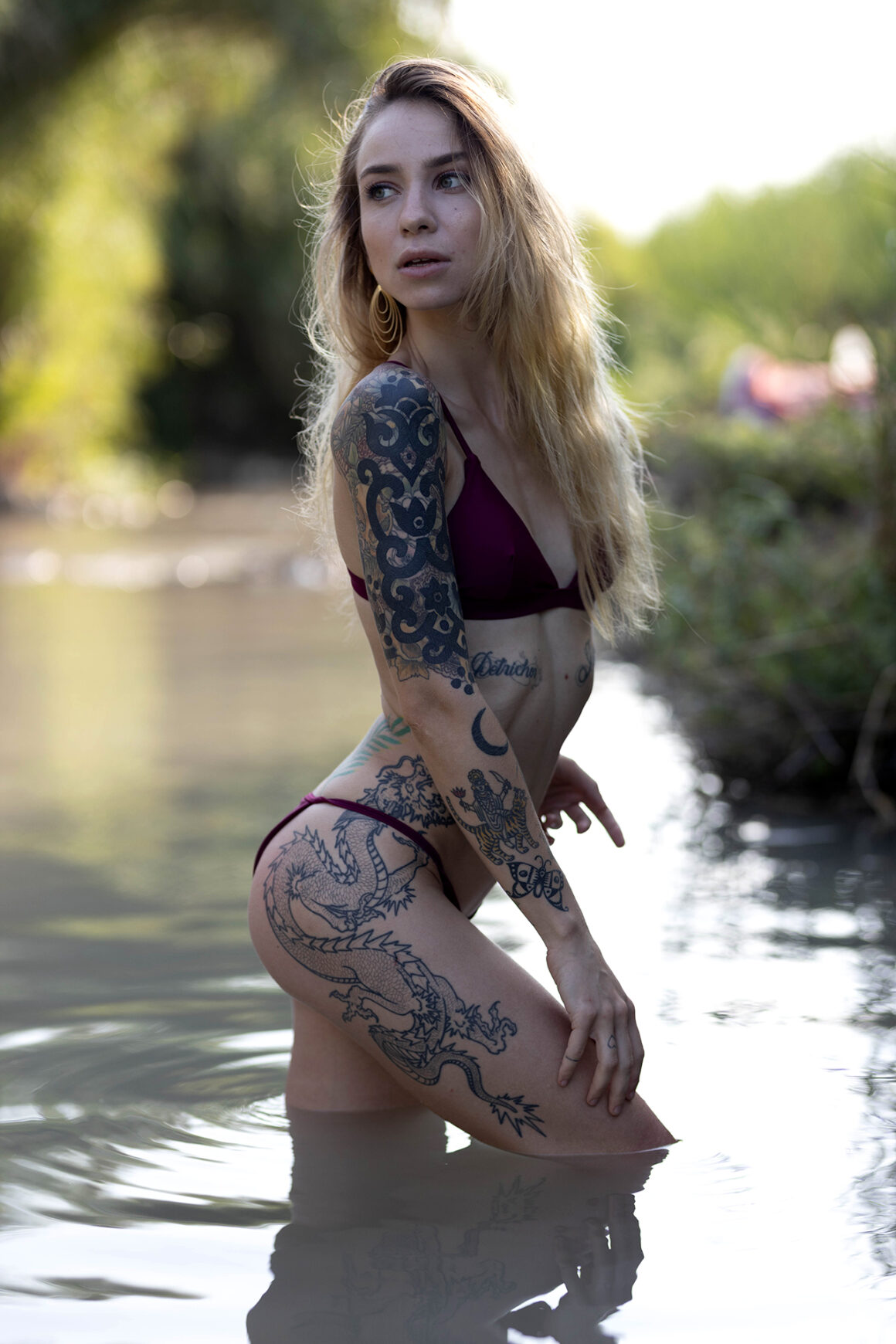Yuna, tattoo model