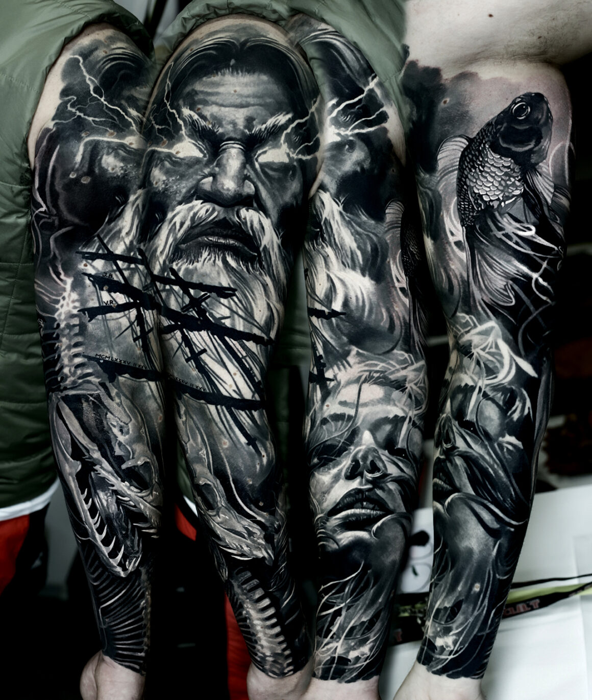 Tattoo by Domantas Parvainis, @domantasparvainis