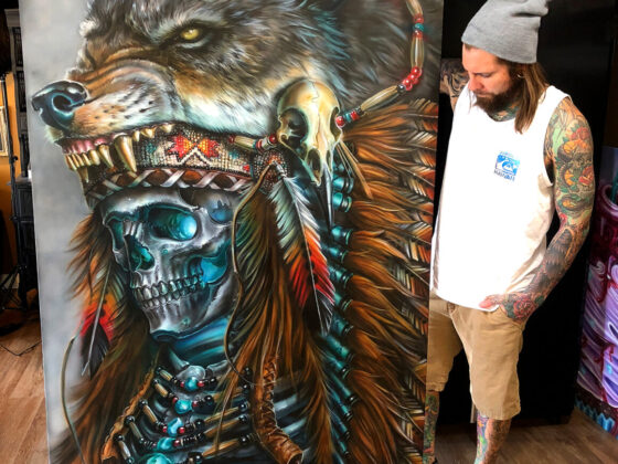 Derek Turcotte, Electric Grizzly Tattoo