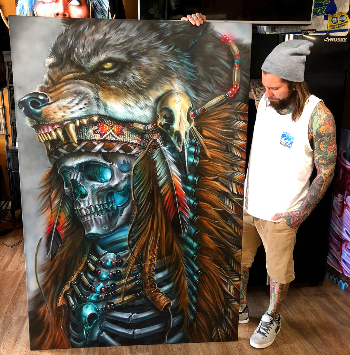 My tattoo artist Josh Barg just opened his own shop at the Eastern Market  in Detroit MI called Electric Park City  Tattoo artists I tattoo Tattoos