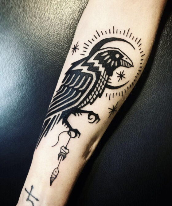 The Crow and its wealth of cultural and symbolic imagery in tattoos ...