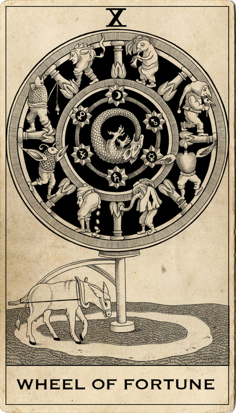 Wheel of fortune, Tarot by Sveta Dorosheva