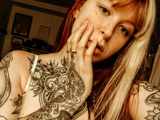 Marry, tattoo model