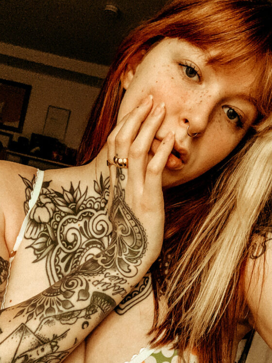Marry, tattoo model