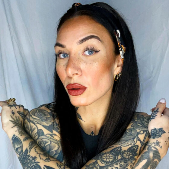 Tindra Tamara, tattoo model, @tamaratattooing